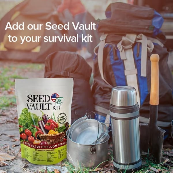 🥦Ultimate Survival Seed Vault |🌿50-Year Shelf Life✨