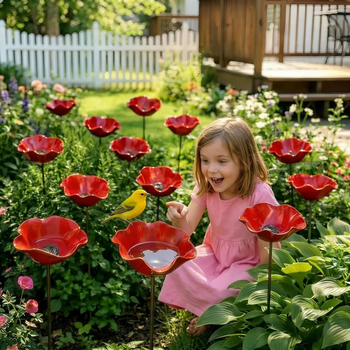 💖🎁2026 Mother's Day Gifts 49% Off--🎁Handmade Metal Flower Garden Stake🐦
