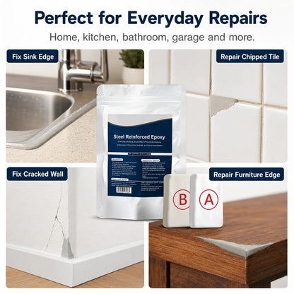 💥SAVE 49% NOW🏠Steel Reinforced Epoxy Repair Putty — Universal Glue for Metal, Wood, Plastic