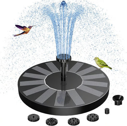 Solar-powered Bath Fountain with 6 Nozzle
