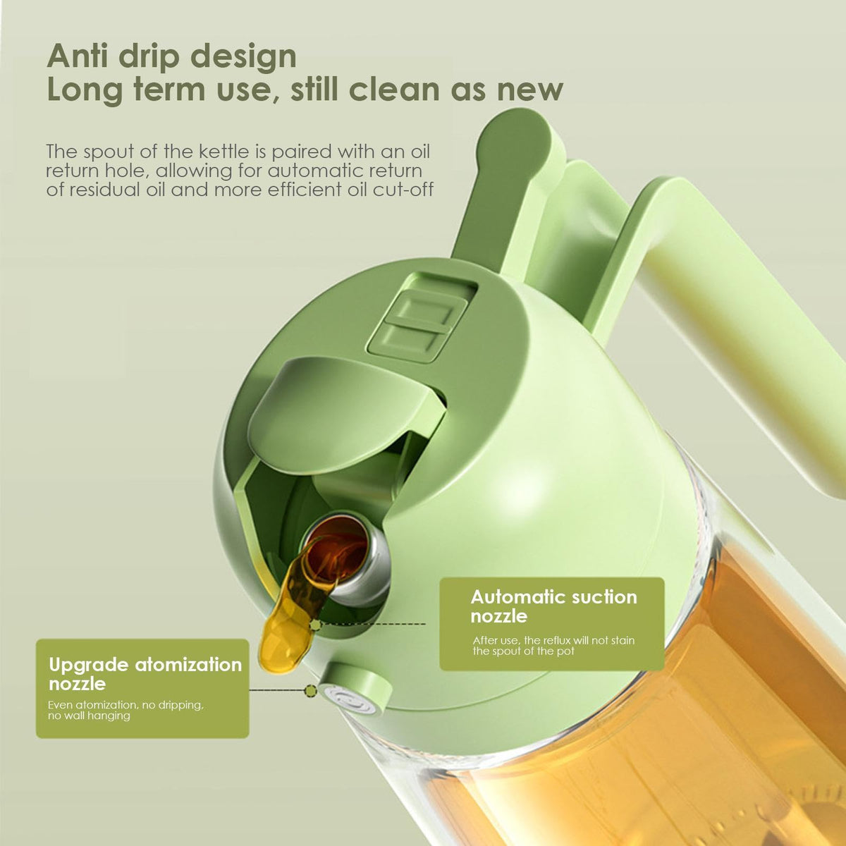 HOT SALE2 in 1 Glass Oil Sprayer & Dispenser(Buy 2 Get 10% OFF)