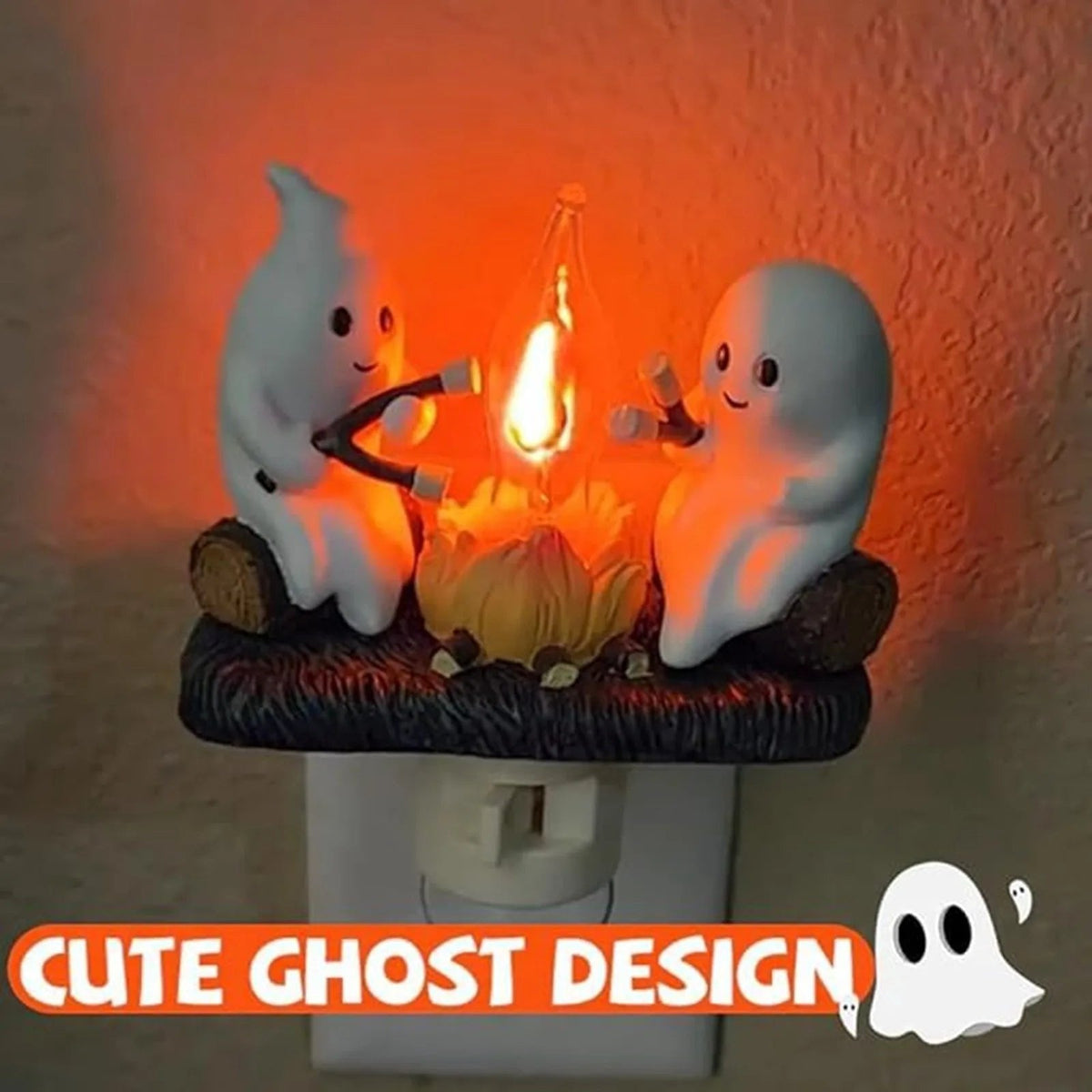 🔥Last Day Sale Price | 2026 Ghost Campfire Flickering Nightlight✨🔥👻